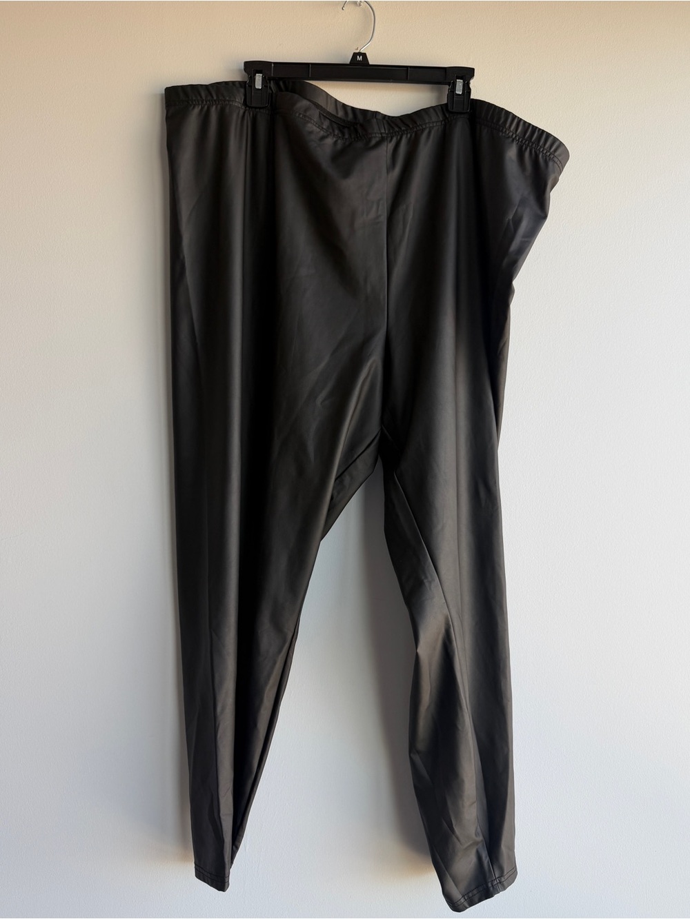 ASOS CURVE faux leather stretch leggings